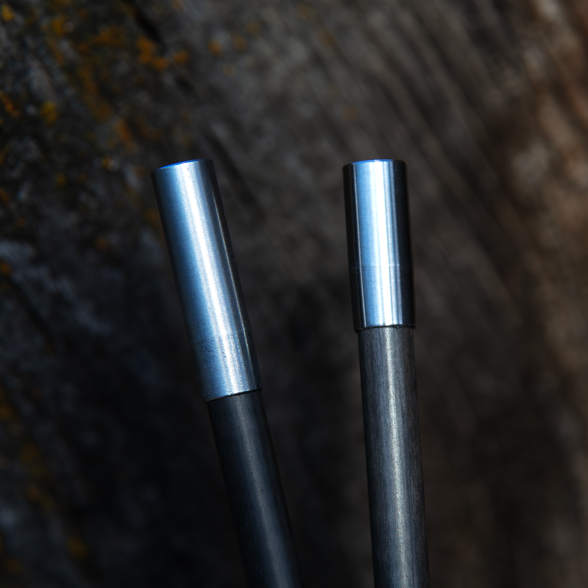 10 and 25 grain impact collars on arrows