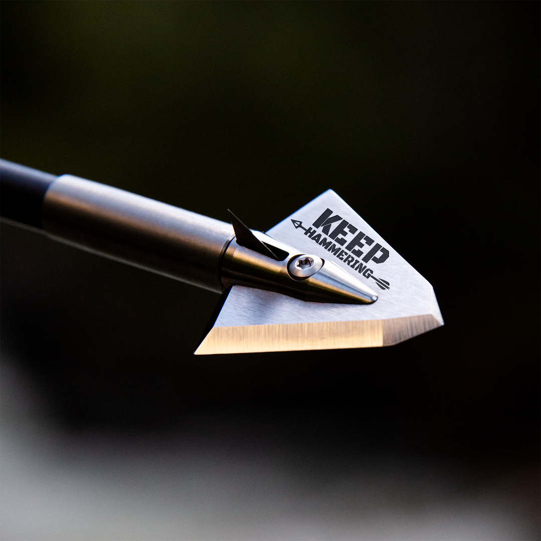 Keep Hammering Limited Edition Single Bevel Broadhead Six Pack