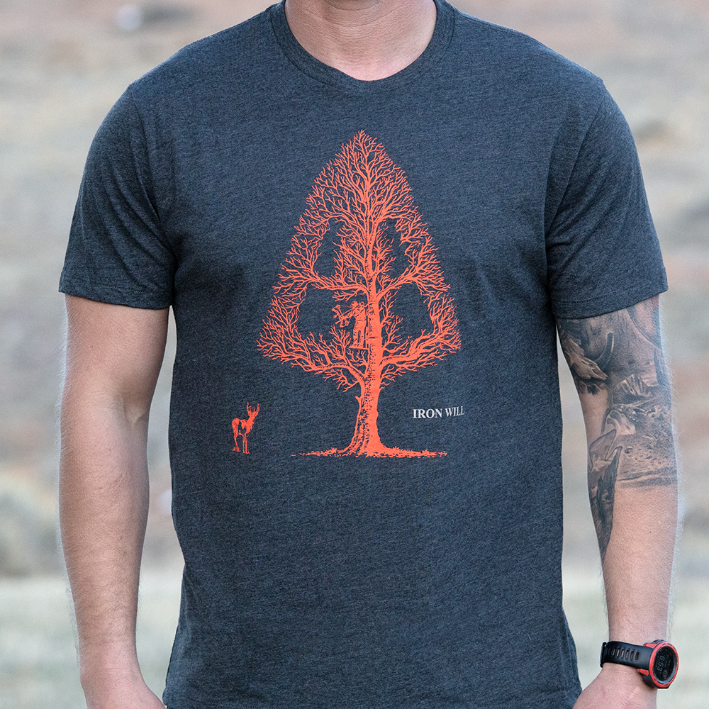 Iron Will Outfitters Tree Ambush Shirt Charcoal Heather XL