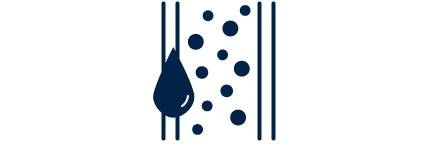 icon portraying an example of what a blood trail could look like in illustrated conditions after you shoot an animal with a 100 grain single bevel broadhead