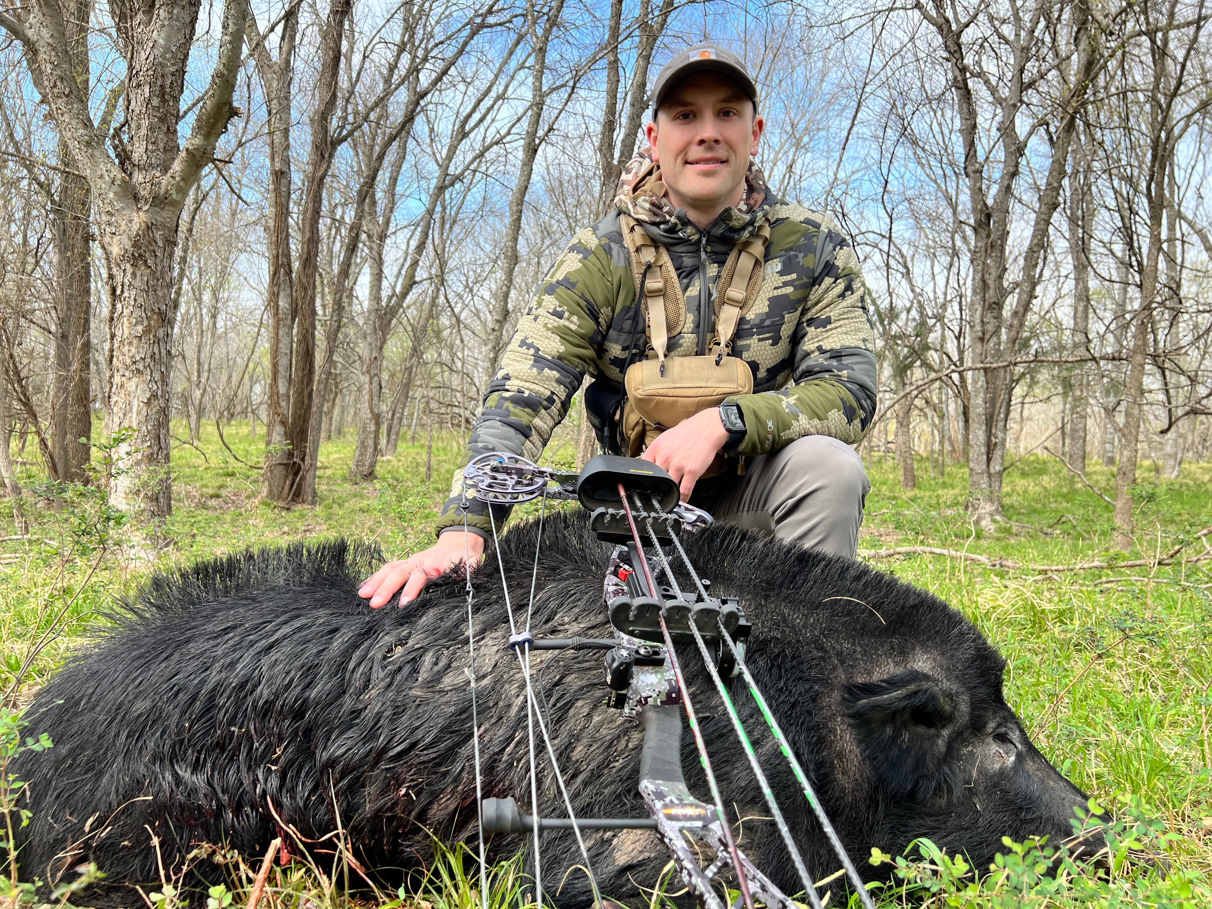 Dean Flager with hog taken from a bow hunt
