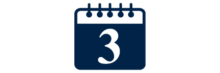 3 day calendar icon