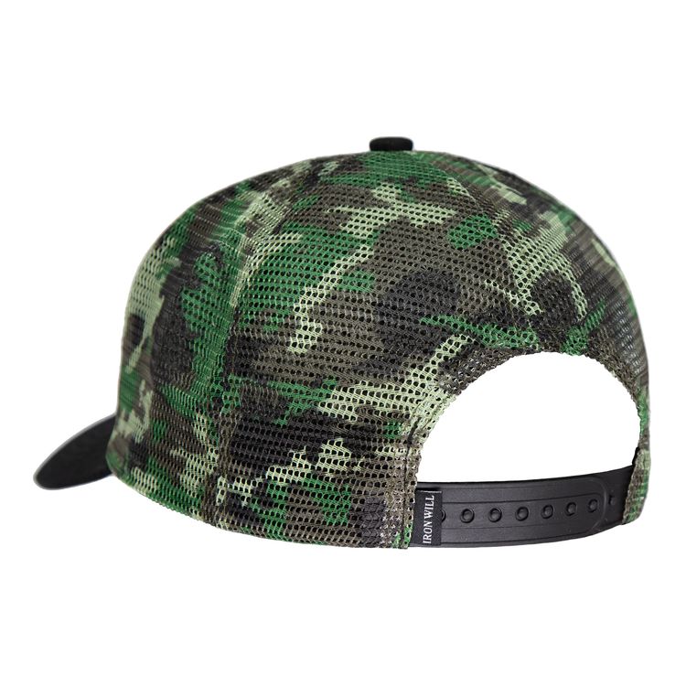 logo patch cap black back